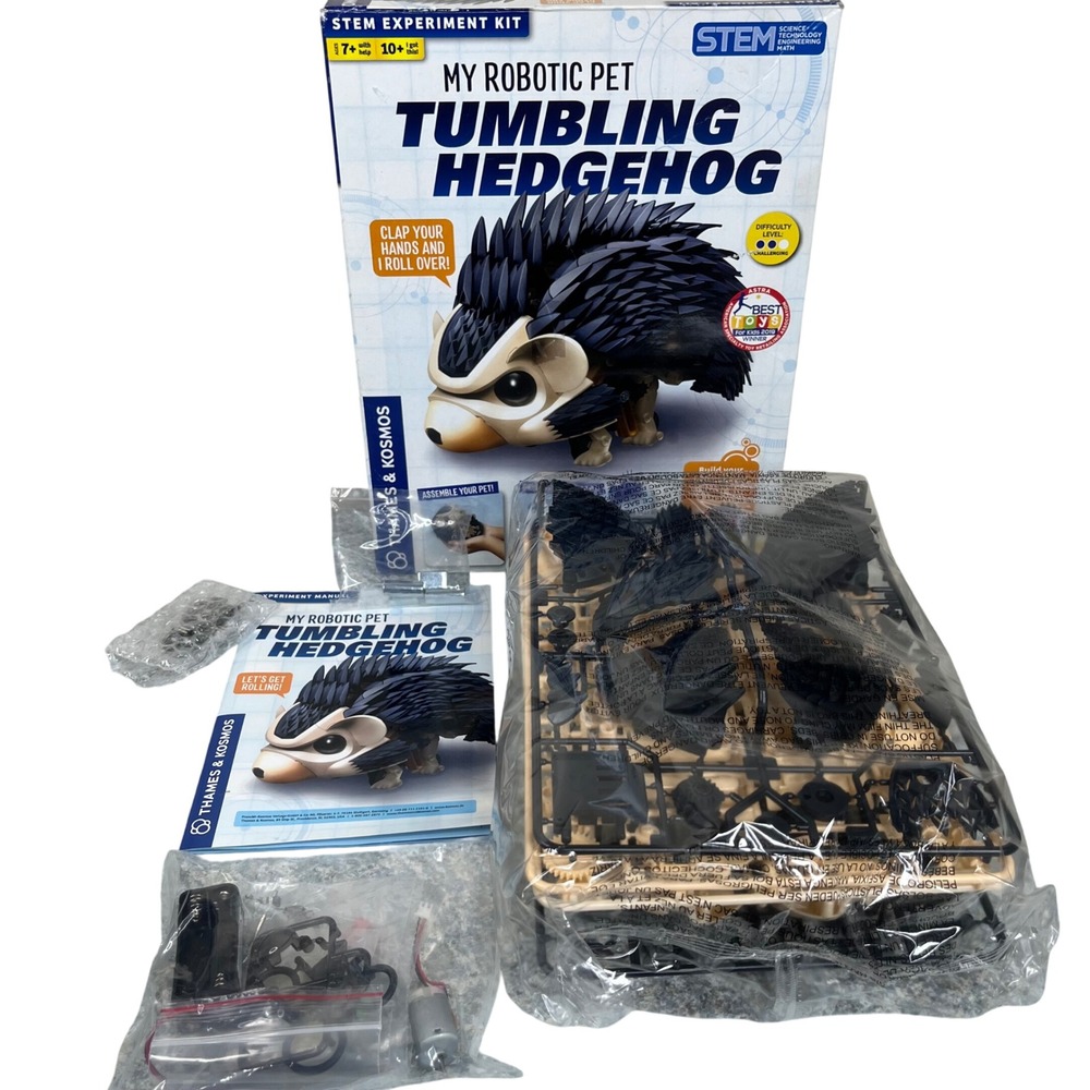 Thames & Kosmos My Robotic Pet Tumbling Hedgehog STEM Kit 620500 Ages 7+ 172 Pcs